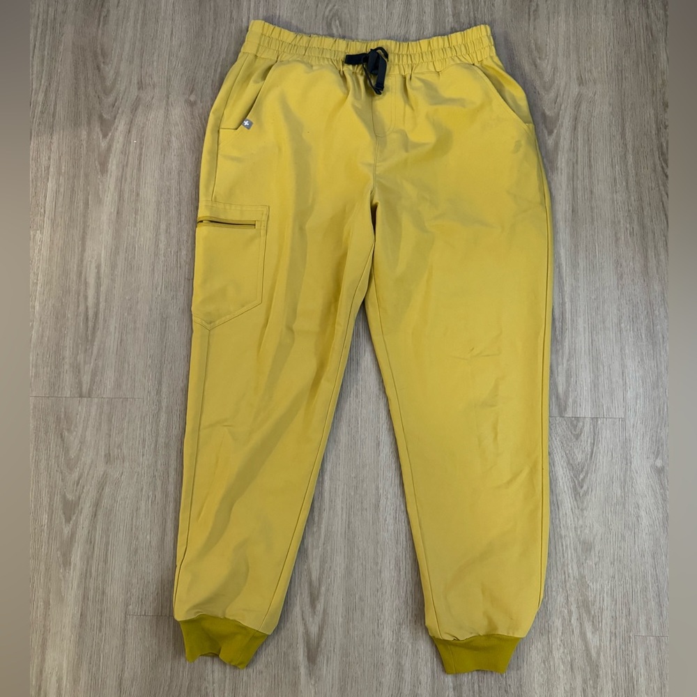 Mustard Yellow Figs Scrub Bottoms